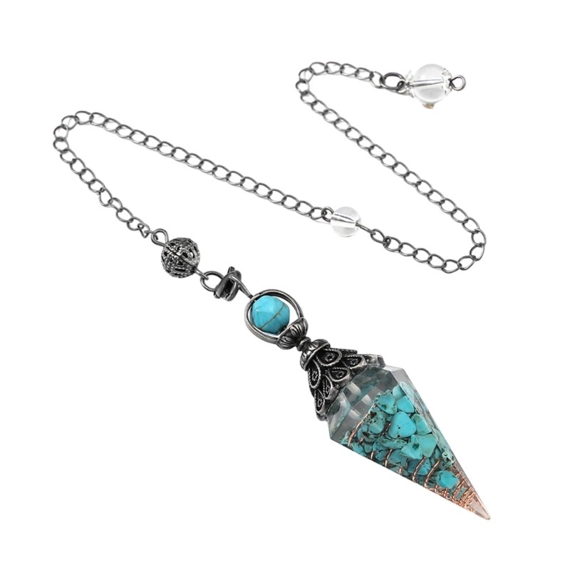 Elegant Lazuli Stone Pendulums, Healings Stone Perfectly for Divination Practice