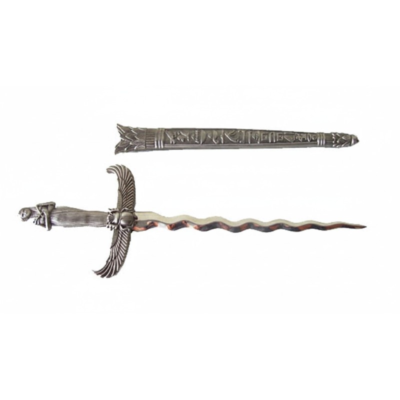 Athame egizio in metallo come lama rituale di Iside