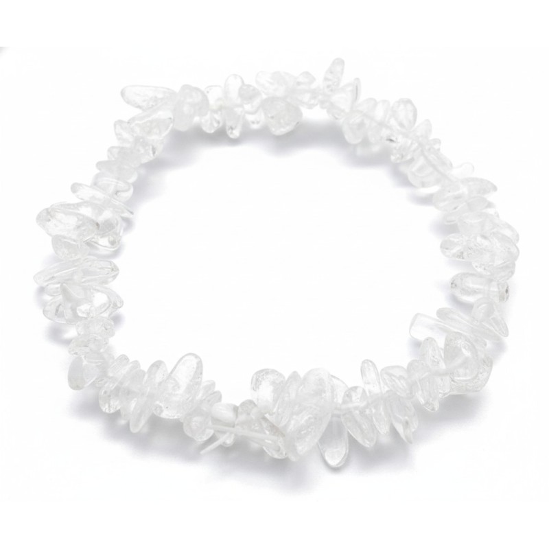 Bracciale Chips in Quarzo Ialino per chiarezza e reset