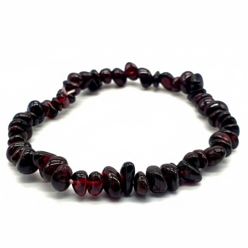 Bracciale in chips di granato per energia e passione